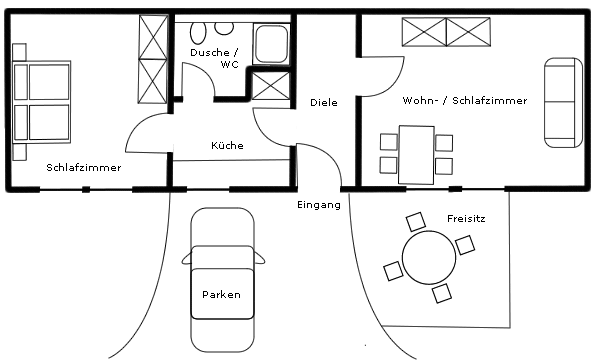 Grundriss Ferienwohnung